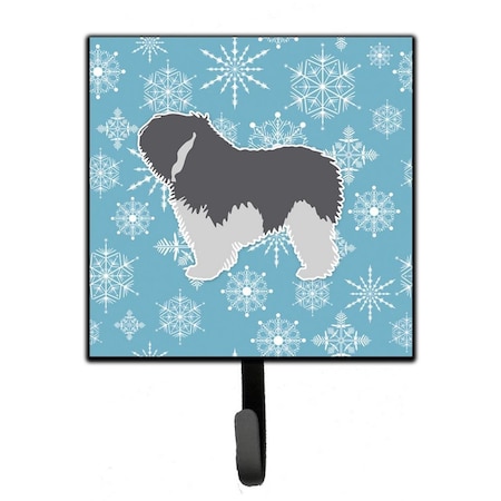 Carolines Treasures Winter Snowflake Polish Lowland Sheepdog Dog Leash or Key Holder BB3532SH4